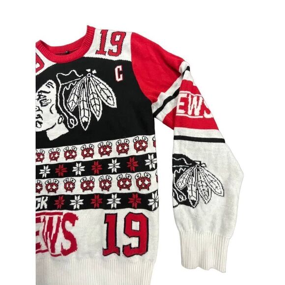 Chicago Blackhawks NHL Christmas/Holiday Sweater Jonathan Toews - Picture 5 of 7